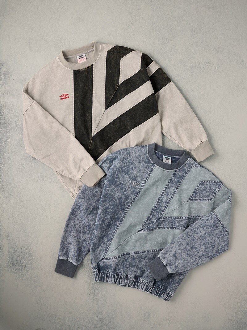 UMBRO NQ Washed Diamond Drill Sweat Shirt